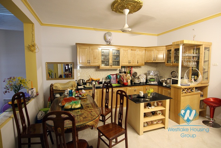 Open floor plan house in Ba Dinh for rent